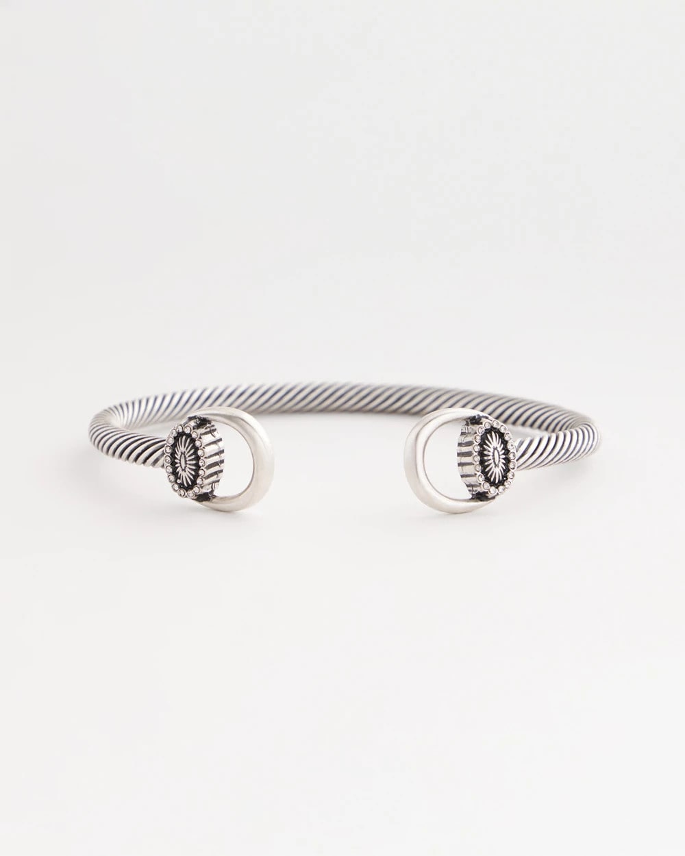 Equestrian Horsebit Silvertone Cuff Bracelet | Chico's